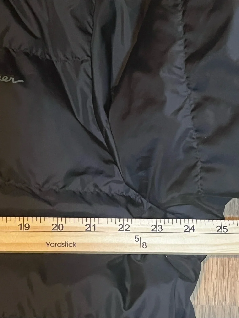 Eddie Bauer Black Quilted Jacket with Logo